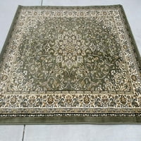 tradicionalni perzijski tepih zelenog i bež dizajna