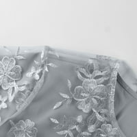 Tking Fashion ženska retro čipka plus size Svečana večernja maturalna haljina casual modna čipkasta vez srednje