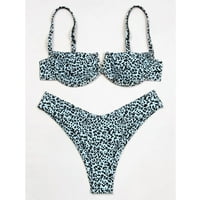 FineLove seksi kupaći kostim za žene podstavljene sportske grudnjak bikini blue s