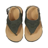 Daeful Flip Flops za žene ugodne luke podržavaju sandale Thong T-Strap casual ljetne širine sandale široke širine