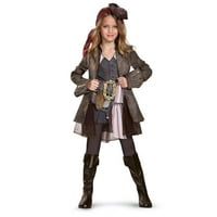 Pirati s Kariba 5: luksuzni Dječji kostim za djevojčicu s kapetanom Jackom