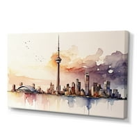 Designart Toronto Skyline vii platno zidna umjetnost