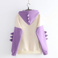 Opuštene trendi široke dukserice s dugim rukavima Dino s cvjetnim printom , puloveri , vrhovi
