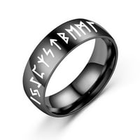 Toyella prsten od nehrđajućeg čelika muški prsten zakrivljena sjajna plava size13