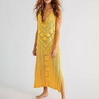 ženske ljetne pelerine Ženska haljina s izrezom u obliku slova A i elastičnim strukom, komplet kratkih rukava,