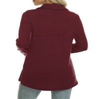 Ženske jesenske majice dugih rukava, puloveri Na kopčanje, Ležerne košulje od tunike širokog kroja