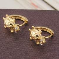 Par nakita za naušnice od pozlaćenog metala pribor za naušnice u obliku kornjače