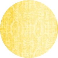 Ahgly Company stroj za pranje unutarnjih okruglih krutih žutih modernih prostirki, 5 'kruga