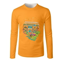Majica za muškarce Muška Casual jesen / zima majica dugih rukava s okruglim vratom majica s printom 3th majica