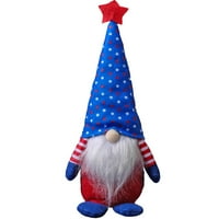 Alohelo američki dan neovisnosti bez lica bez gnome plišane lutke ukras lutka