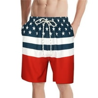 Patriotske košulje za muškarce 4. srpnja nove ljetne sportske kratke hlače za plivanje brzo suhe Ležerne široke