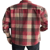 Capreze gumb Down majice za muškarce redovne fit bluze uredske radne košulje casual jeseni vrhovi dugih rukava