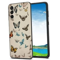 Kompatibilno sa Samsung Galaxy S22+ plus futrolom za telefon, silikonski slučaj za leptir-slučaj za slučaj tinejdžera