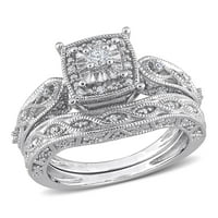 Miabella Ženska karat T.W. Diamond Infinity & Filigree Bridal Set u Sterling Silver