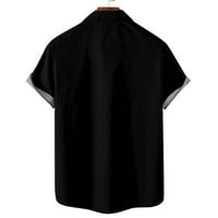 Rasprodaja bluza kratkih rukava s ovratnikom na kopčanje Muški vrhovi muški ležerni gumbi košulja za plažu s nepozvanim