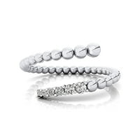 Dijamantni spiralni prsten, 14k prsten od čistog zlata, poklon za mamu, prsten za obećanje, vjenčani poklon, poklon