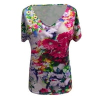 Ženske osnovne majice u obliku kroja i kratkih rukava U obliku cvijeta, ljetne Casual majice na rasprodaji