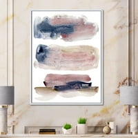 DesignArt 'bež plavi i ružičasti oblaci' Moderno uokvireno platno zidno umjetnički tisak
