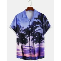 Muška ležerna havajska košulja za plažu s geometrijskim printom havajska košulja kratkih rukava Ležerne majice