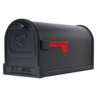 Arhitektonski Poštanski sandučići od čelika, čelični, poštanski sandučić za ugradnju na stup, Crni, od 15 do 0