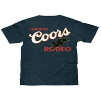 Tee luv muški coors originalni rodeo dvostrani pivski logo majica