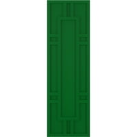 Ekena Millwork 18 W 37 H TRUE FIT PVC HASTINGS FIKSNI BOLES TRENTER, Viridian Green