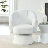 Momspeace Moderna okretna stolica u obliku latice, stupnjevi okretni naglasak stolica za dnevnu sobu, spavaća