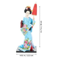 Japanska Kabuki Geisha lutka, dekor radne površine, ukras radne površine lutke u japanskom stilu