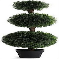 Umjetno topijarno Stablo čempresa-Stablo čempresa od 4 metra-unutarnja i vanjska Topijarna stabla-umjetne biljke