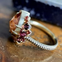 Kiplyki veleprodajni modni retro dame prstenasti legura umetnuti turmalin dragulj kreativni nakit