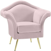 Meridian namještaj usne Ružičasta baršunasta stolica