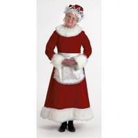 Ženski kostim gospođe Claus od burgundskog baršuna 97058 NBC