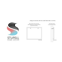 Stupell Industries Kitchen sreća retro stil casual Silverware Motiv Grafička umjetnost crna uokvirena umjetnička