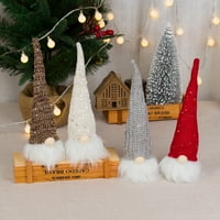 Božićni ukras Gnome Adventski LED Luminiscentni svjetleći svečani trajni ukras dugi šešir energetski učinkovit