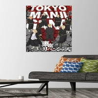 Tokio Avengers-Zidni plakat s gumbima, 22.375 34