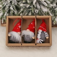 Božićni viseći ukras gnome za praznični kamin ukras za božićnu zabavu ukras ukras za dom unutar laganog šarenog