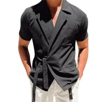 Košulje za muškarce modne proljetno-ljetne Ležerne kratke rukave s ovratnikom, bluza s printom, muške košulje