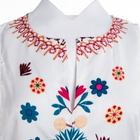 Peyakidsaa duge cvjetne haljine za žene bez rukava v vrat jednodijelni suncobran