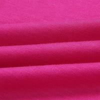 Ženske haljine tiskana midi haljina, modni rukav, a-line, ljetna haljina ružičasta l