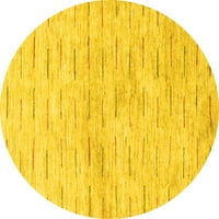 Moderni unutarnji tepisi, Okrugli, obični, žuti, promjera 4 inča