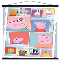 Peppa Pig - zidni plakat u mreži s magnetskim okvirom, 22.37534