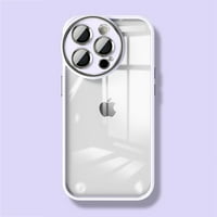 Nalacover za iPhone Pro ma Clear Clear, luksuzni kristalni prozirni tvrdi protiv istrljavanja mekanog TPU silikonskog
