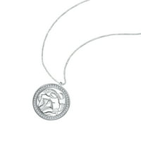 Ogrlica konstelacija, ženska ogrlica sa privjeskom od srebra, elegantna ogrlica s novčićima astrološkog horoskopa