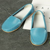 Bellella Ladies Loafers Comfort Flats Slip na casual cipelama klasične mokasine cipele za hodanje plava 10