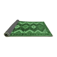 Tradicionalni pravokutni perzijski sagovi u smaragdno zelenoj boji za prostore tvrtke, 5' 7'