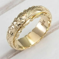 Lropie prstenovi za žene djevojke Sliver Silver Elegantni vjenčani zlatni nakit za cvijeće darovi