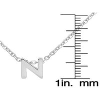 Obalni nakit Početna ogrlica od nehrđajućeg čelika - slovo n