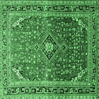 Tradicionalne pravokutne perzijske prostirke u smaragdno zelenoj boji tvrtke, 2' 3'