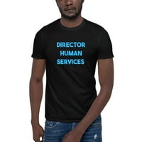 Plavi direktor ljudskih usluga Pamučna majica s kratkim rukavima po nedefiniranim darovima
