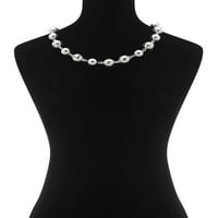 Gloria Vanderbilt Womens Silver Tone višebojni kamen ogrlica ogrlica, 16 duljina